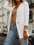 Damen Langarm Blazerjacke | Open-Front & Single-Breasted Eleganz